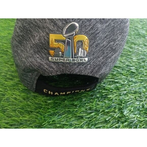 Denver Broncos Super Bowl 50 Champions New Era 9FORTY Adjustable Hat Gray/Black - Picture 3 of 8